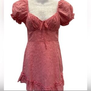B-DARLIN 100% cotton Elegant Pink Lace Dress